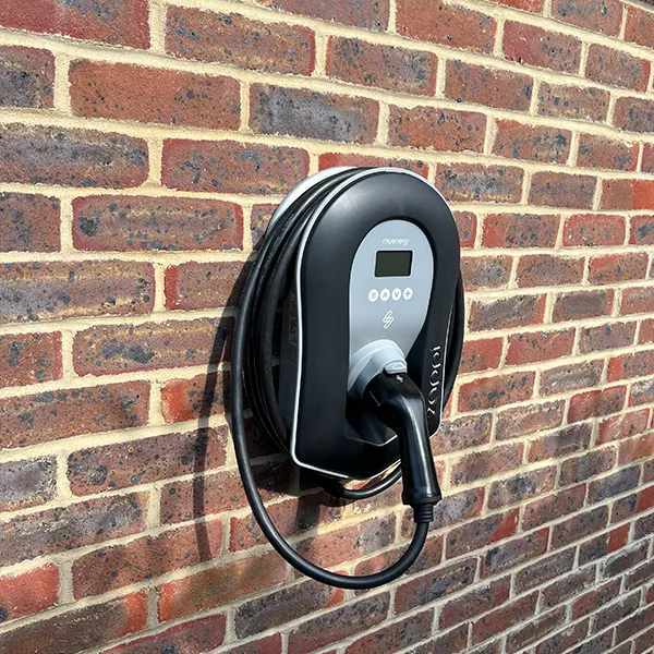 Zappi EV charger installation by ITC Limited showing electric vehicle home charging setup and service
