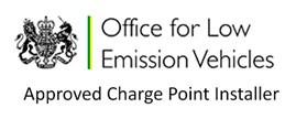 Office for Low Emission Vehicles OLEV logo displayed on ITC Limited website showing EV certification